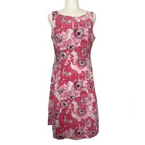 🌸 Jessica Howard Floral Pink Peplum Keyhole Mini Dress Size 12